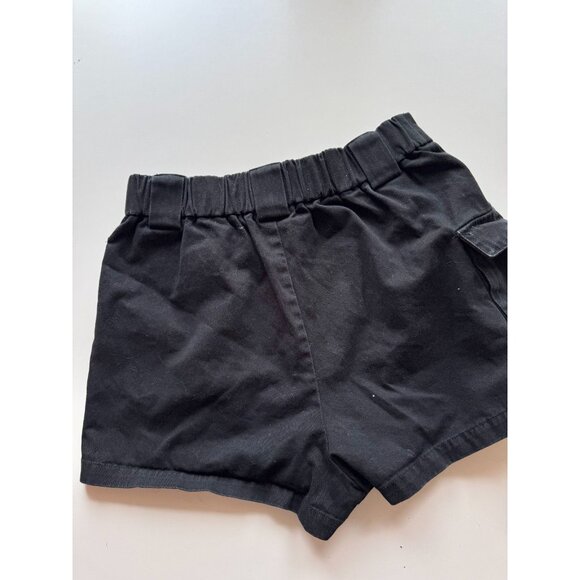 Aritzia TNA Black Cotton Twill High Rise Utility Cargo Shorts, Size M - Picture 5 of 13